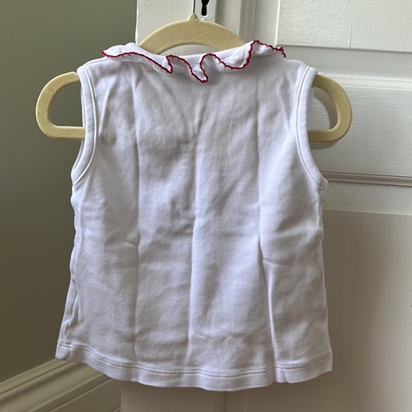 Little English Ruffled Henley, Red - Picture 2 of 3